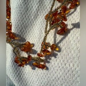 Amber Beaded Necklace